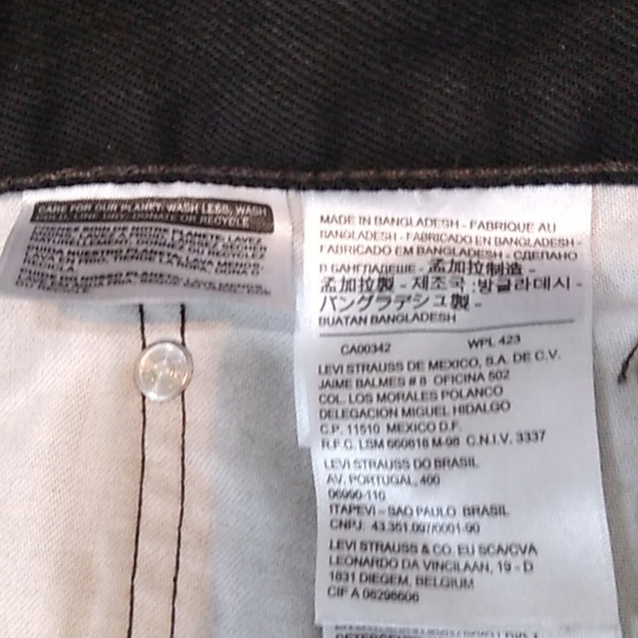 Levi's - 550 Black Jeans- Size 38 x 32 - Picture 8 of 8
